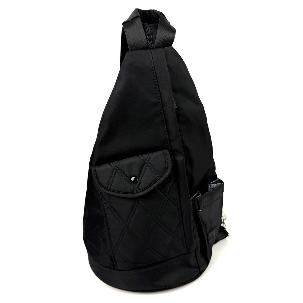 IHKWIP‎ Convertible Sling Bag Backpack Black Nylon Travel Brand New